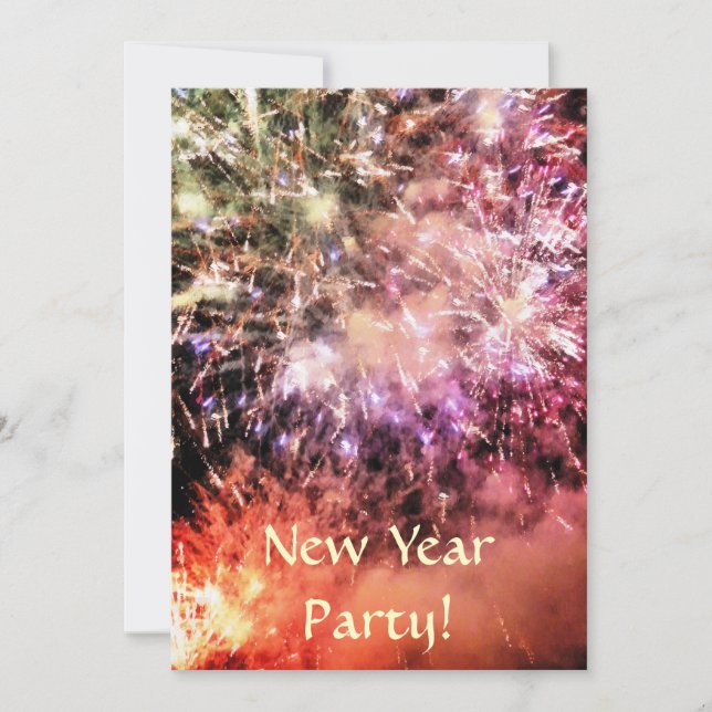 CARTÃO DE FESTIVIDADES FOGOS DE ARTIFÍCIO (Frente)