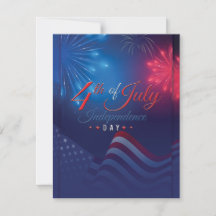 Fogos de artifício modernos em 4 de julho