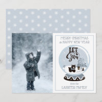 Foguete Neve Animais Florestais Natal Deixe Neve H