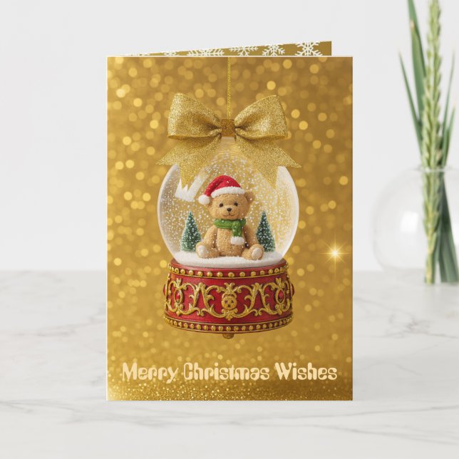 Cartão De Festividades Folded Holiday Card (Frente)