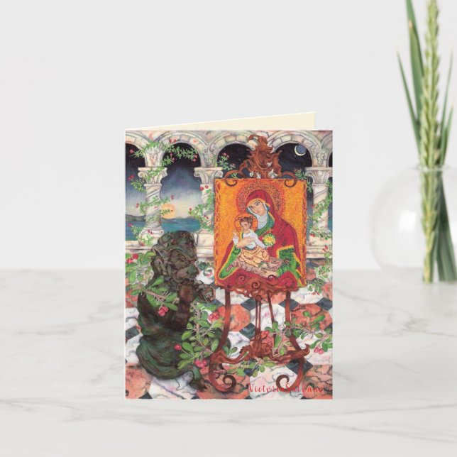 Cartão De Festividades Folded Holiday Card (Frente)