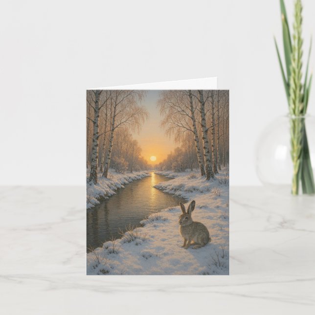 Cartão De Festividades Folded New Year's card  (Frente)