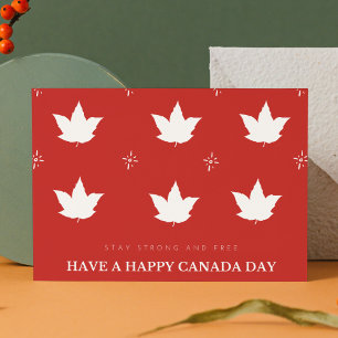 Cartão De Festividades Folha de Mapas Patrióticos Festivos Vermelho e Bra