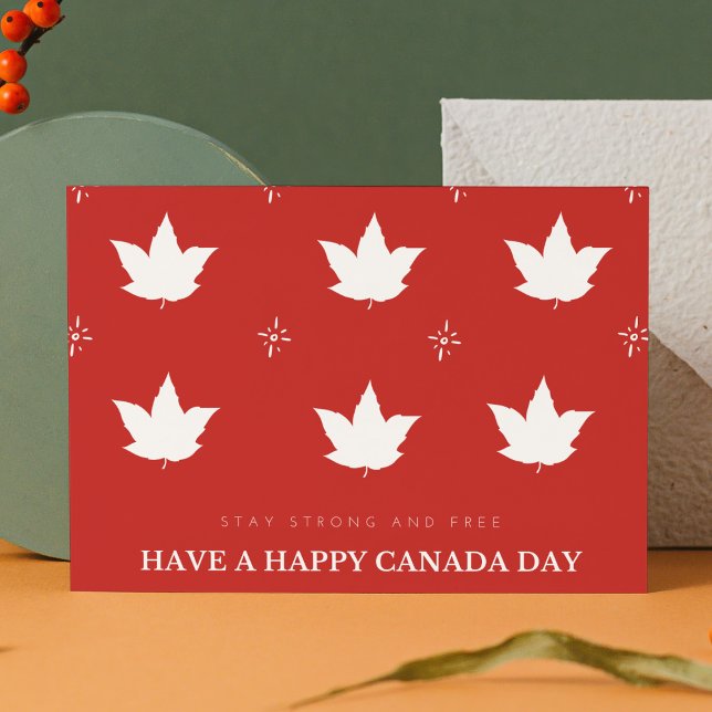 Cartão De Festividades Folha de Mapas Patrióticos Festivos Vermelho e Bra (Criador carregado)