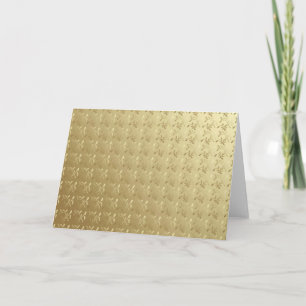 Cartão De Festividades folha de ouro em folhas em fundo dourado