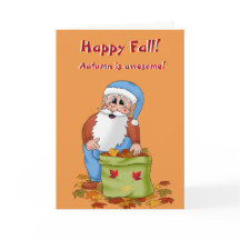 Folha de Papais noeis de outono