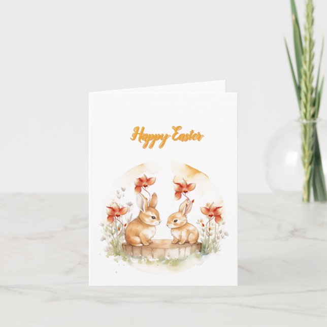 Cartão de Festividades Folha Dupla (Frente)