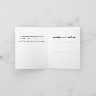 Cartão de Festividades Folha Dupla casamento