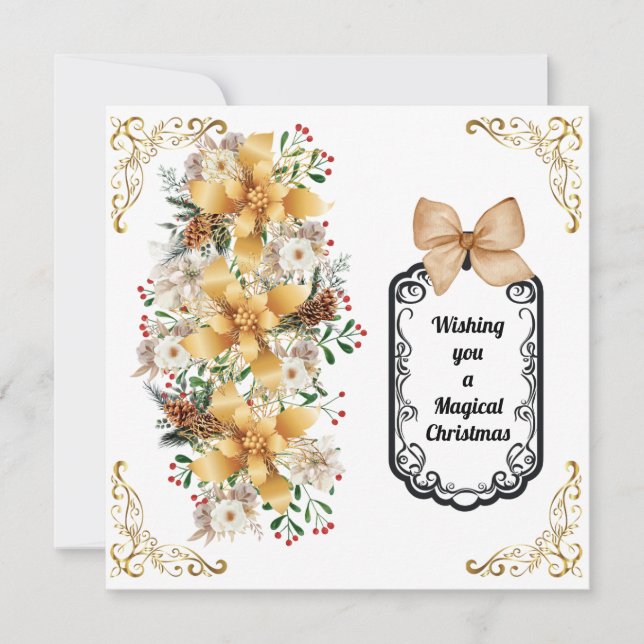 Cartão de Festividades Folha Única (Frente)