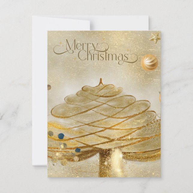 Cartão de Festividades Folha Única (Frente)