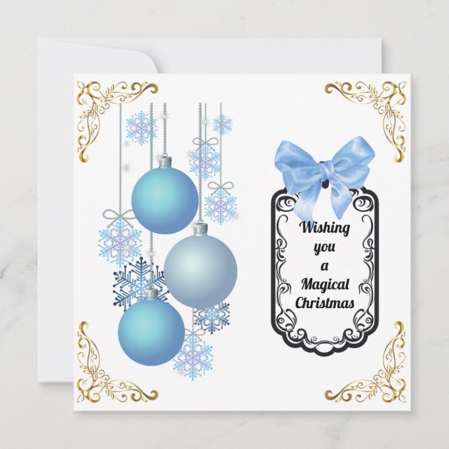 Cartão de Festividades Folha Única (Frente)