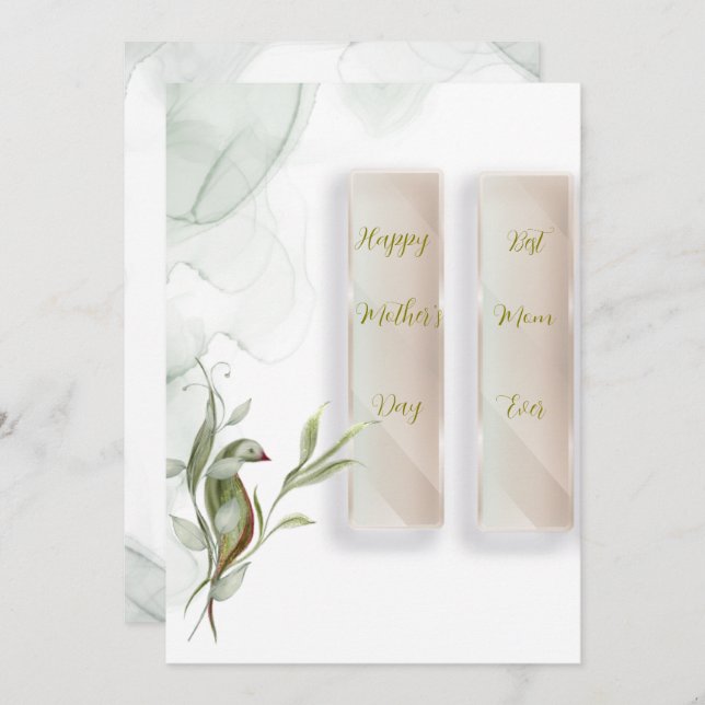 Cartão de Festividades Folha Única (Frente/Verso)