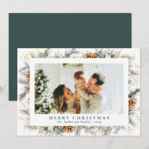 Folhagem Botânica Elegante | Natal Verde escuro