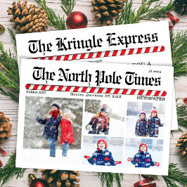 Cartão De Festividades Folheto feliz de Natal Colagem de Fotos