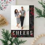 Cartão De Festividades Folhetos de Fotos de Tipografia Botânica<br><div class="desc">Completamente personalizável de todas as formas possíveis, esta nova coleção de cartões de férias apresenta os nossos frutos de inverno pintados manualmente e trabalho de arte de folhagem. Boas saudações modernas entrelaçadas entre a trabalho de arte faz uma declaração tipográfica caprichosa que se destaca. Esta coleção inclui várias opções de...</div>