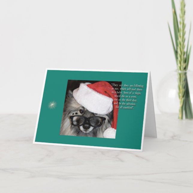 Cartão De Festividades Following a star Christmas card. (Frente)