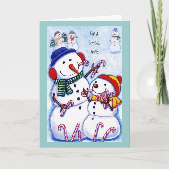 Cartão De Festividades For A Special Uncle (Frente)