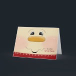 Cartão De Festividades For Great Niece Christmas Happy Snowman Face<br><div class="desc">Send a sweet Christmas greeting to a young Great Niece with this adorable close up of a happy Snowman face. Partial graphic courtesy of Trina Clark.</div>