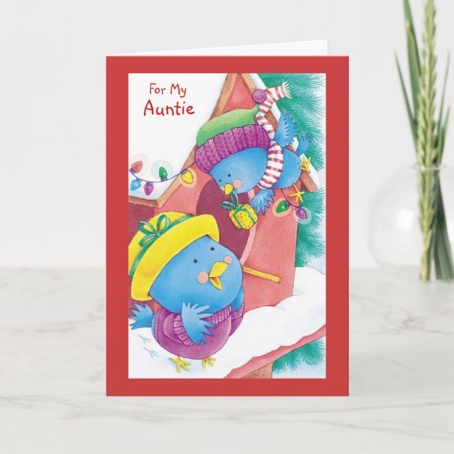 Cartão De Festividades For My Auntie (Frente)