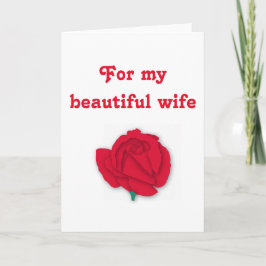 Cartão De Festividades For My Beautiful Wife Valentine Greeting Cards