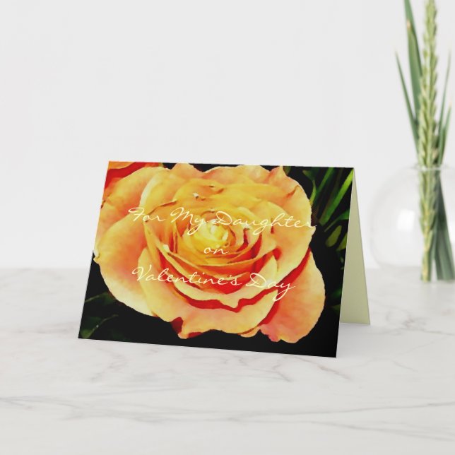 Cartão De Festividades For My Daughter On Valentine's Day (Frente)