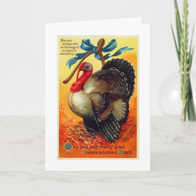 Cartão De Festividades For Son And Family Thanksgiving (Frente)