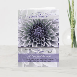 Cartão De Festividades for Sweetheart Romantic Valentine Feminine Floral