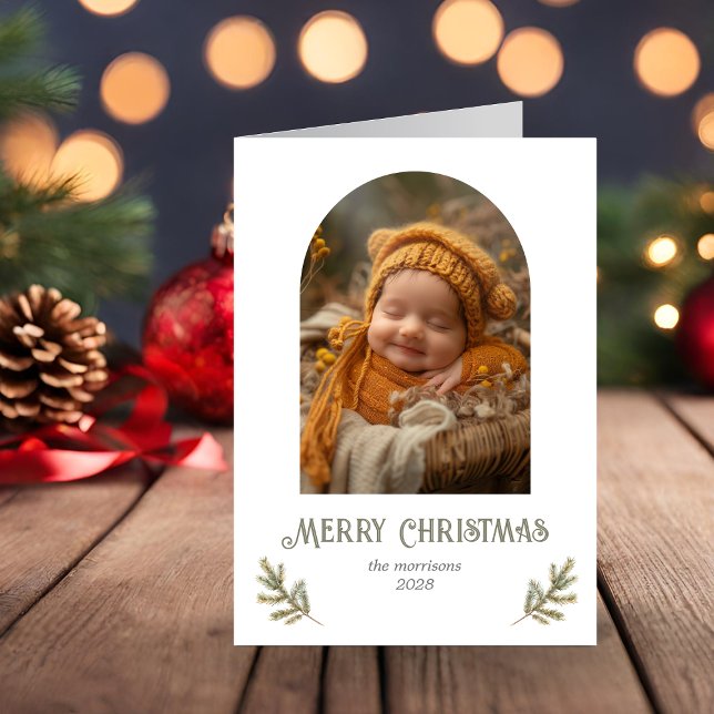 Cartão De Festividades Fora de Natal Rustic Woodland (Criador carregado)