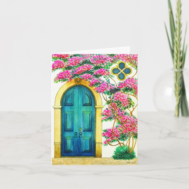 Cartão De Festividades Força e Beleza - Portal Antigo (Frente)