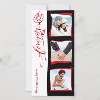 Cartão De Festividades Forever Valentine's Anniversary Photo Card