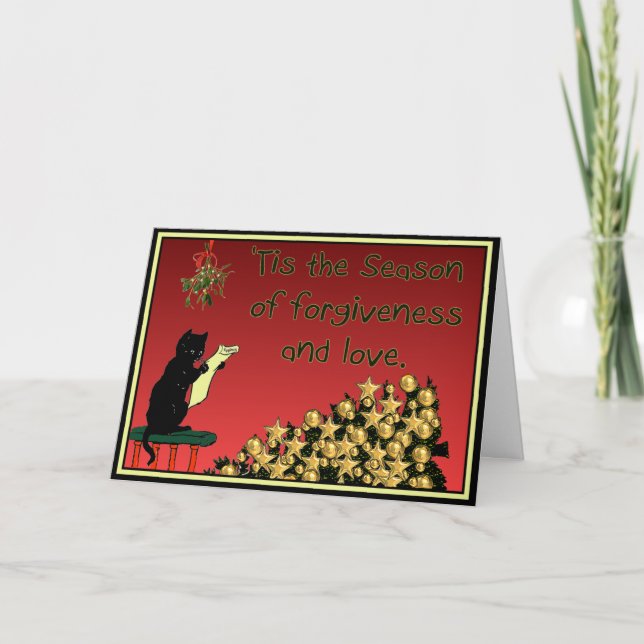 Cartão De Festividades forgiveness and love Christmas card (Frente)