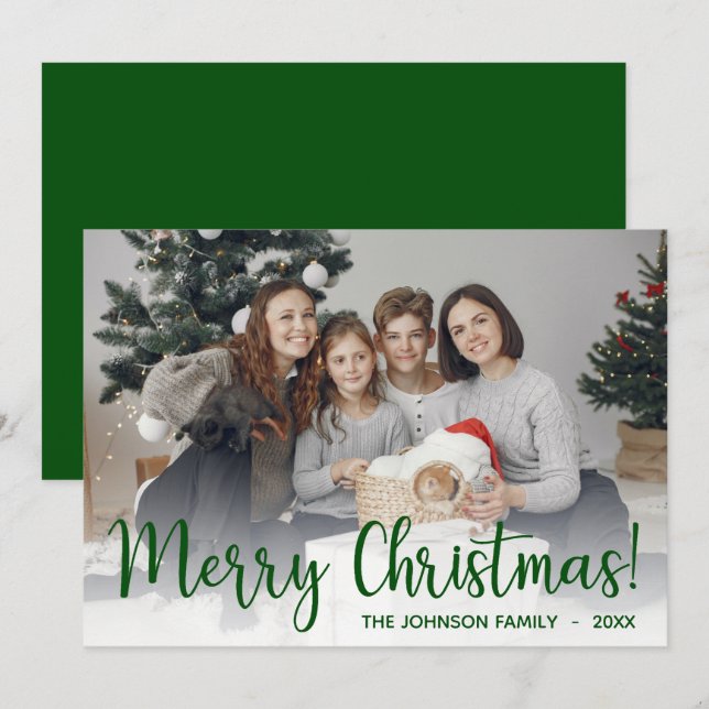 Cartão De Festividades Foto (Frente/Verso)