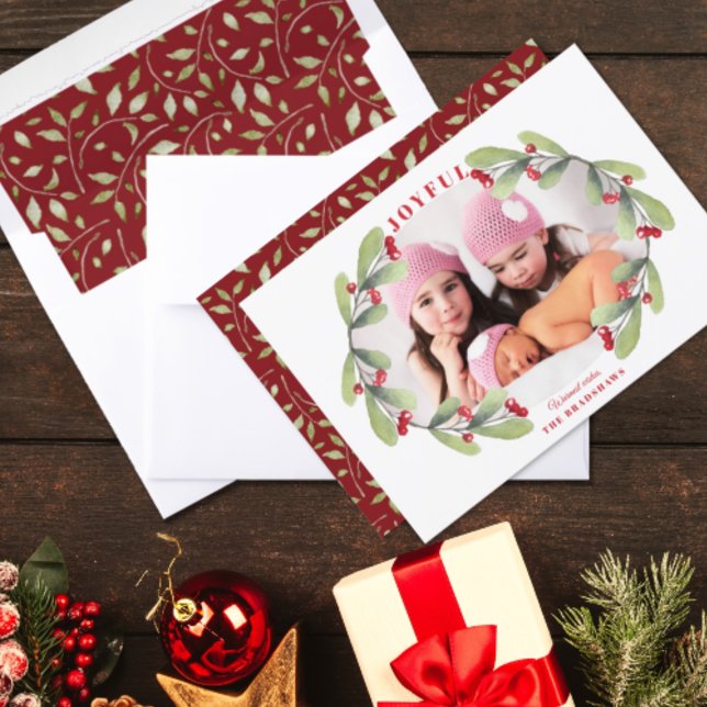 Cartão De Festividades Foto alegre de Mistura de Natal (Criador carregado)