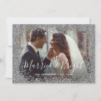 Foto brilhante casada com Silver Glitter