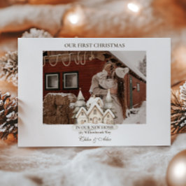 Cartão De Festividades Foto: Cabine Russa Primeiro Natal Juntos