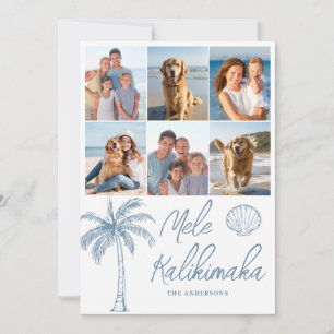 Cartão De Festividades Foto Collage Mele Kalikimaka Natal