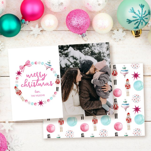 Cartão De Festividades Foto Colorida Feliz Natal (Criador carregado)