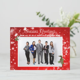 Cartão De Festividades Foto corporativa de Natal tropical