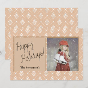 Cartão De Festividades Foto Country Vintage Personalizada Feliz Natal