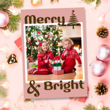 Foto da árvore de Natal, cor-de-rosa-rosa, minimal