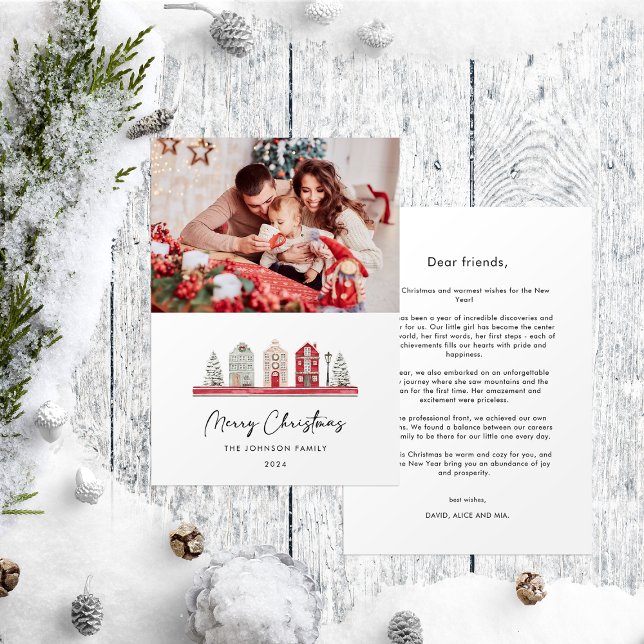 Cartão De Festividades Foto da Atualização Anual Anual da Família das Cas (Criador carregado)