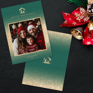 Cartão De Festividades Foto da Cena Religiosa de Natal