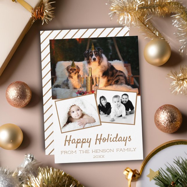 Cartão De Festividades Foto da Colagem de Feriados Felizes 3 (Criador carregado)