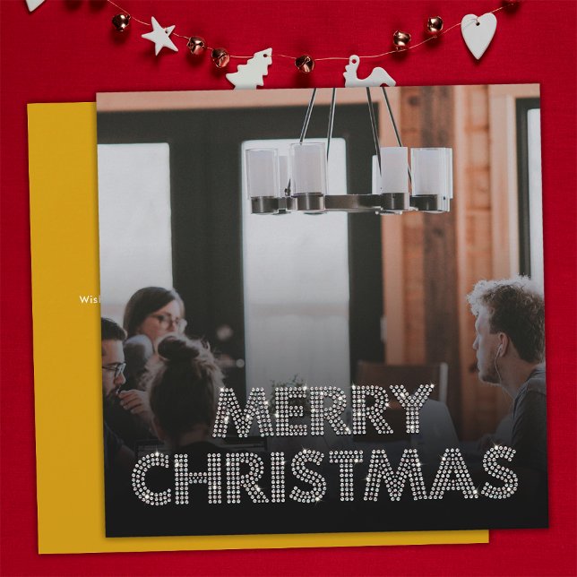 Cartão De Festividades Foto da Equipe Diamond Feliz Natal Comercial Amare (Front and Back)