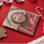Cartão De Festividades Foto da Família Feliz de Natal da Xadrez Rustic Co<br><div class="desc">Divertidos e festivos,  esses cartões com fotos são a melhor maneira de enviar desejos calorosos nesta temporada de festas. A design apresenta um crânio de renas aquarela com a garland. O verso é um padrão de xadrez vermelho e todo texto é completamente personalizável.</div>