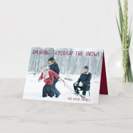 Cartão De Festividades Foto da família, Natal,