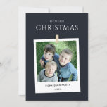 CARTÃO DE FESTIVIDADES FOTO DA FAMÍLIA PERSONALIZADA CHIC BLACK MERRIEST<br><div class="desc">Se precisar de mais alguma personalização,  por favor,  sinta-se à vontade para me enviar uma mensagem em yellowfebstudio@gmail.com.</div>