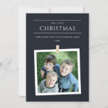 CARTÃO DE FESTIVIDADES FOTO DA FAMÍLIA PERSONALIZADA CHIC BLACK MERRIEST<br><div class="desc">Se precisar de mais alguma personalização,  por favor,  sinta-se à vontade para me enviar uma mensagem em yellowfebstudio@gmail.com.</div>