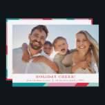 Cartão De Festividades FOTO DA FAMÍLIA - quadro geométrico mínimo moderno<br><div class="desc">por kat massard >> WWW.SIMPLYSWEETPAPERIE.COM<<< An elegant card design featuring quote that you can change yourself! White geometric border on the backside, giving you the opportunity to handwrite a personal message or place a full portrait photo. NOTE >> Entre em contato comigo kat@simplysweetpaperie.com se precisar de ajuda para redimensionar perfeitamente...</div>
