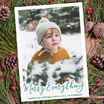 Cartão De Festividades Foto da Família Verde Trendy tudo em feliz<br><div class="desc">Envie cartões de natal de Natal com esta Feliz adorável Tudo Sempre Feliz num design verde moderno. Volta: Feliz Tudo - Desejando Sempre Felicidade. Personalize com seu nome de família e nomes individuais. Este cartão de festas da família será um favorito entre todos os seus familiares e amigos. Visite nossa...</div>
